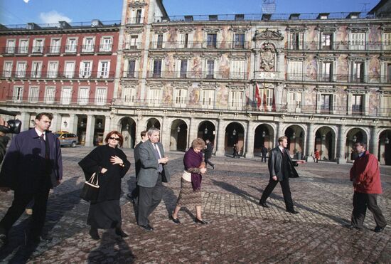 Irina Kasyanova visited the old part of Madrid