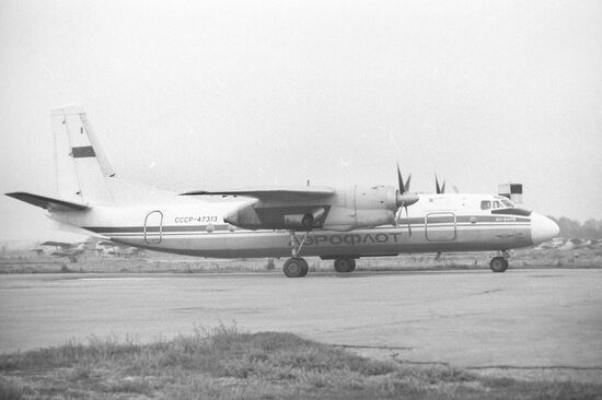 An Antonov An-24 airliner