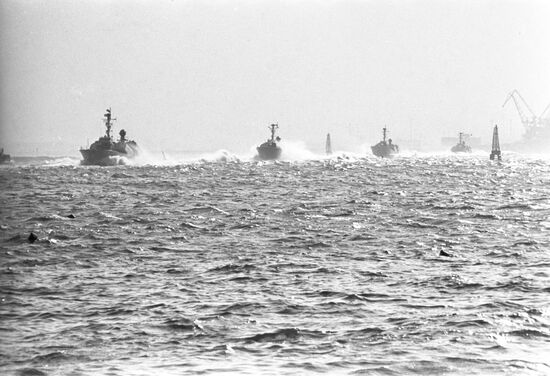 Naval parade in Germany