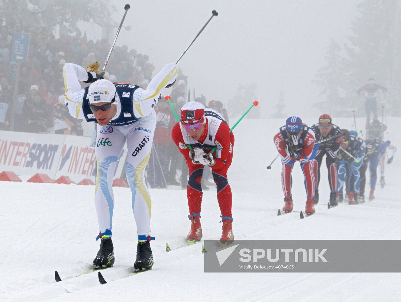 Cross-Country Skiing World Cup. Men's Relay Race