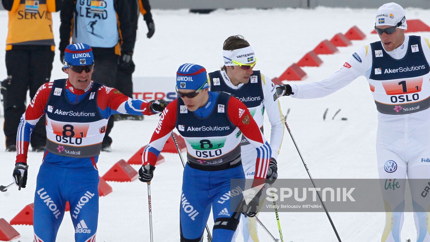 Cross-Country Skiing World Cup. Men's Relay Race