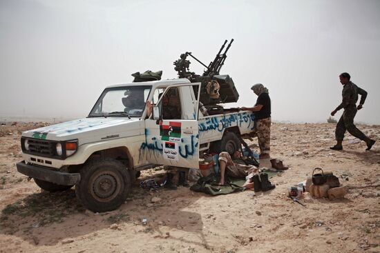 Libyan opposition troops
