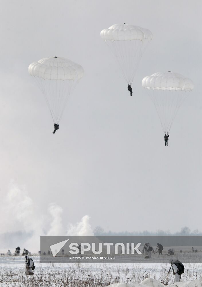 Exercise of airborne froces, Ryazan region