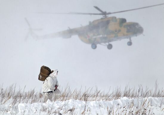 Exercise of airborne froces, Ryazan region