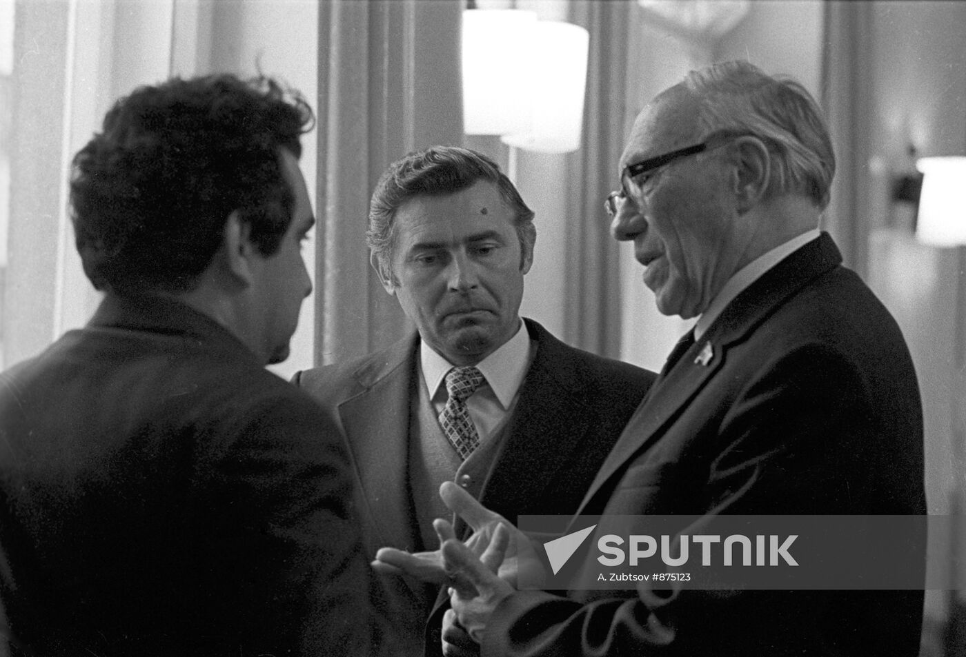 Scientists Aganbegyan, Marchyuk and Lavrentyev