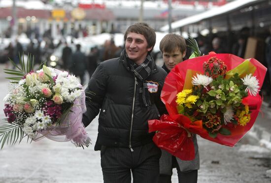 Preparations for March 8th holiday in Moscow