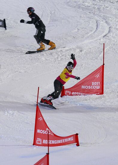 Snowboard World Cup. Parallel Slalom