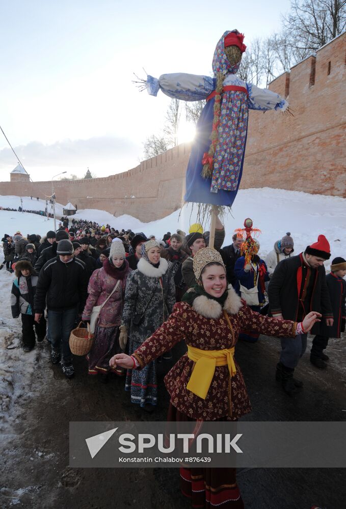 Shirokaya Maslenitsa festival in Veliki Novgorod