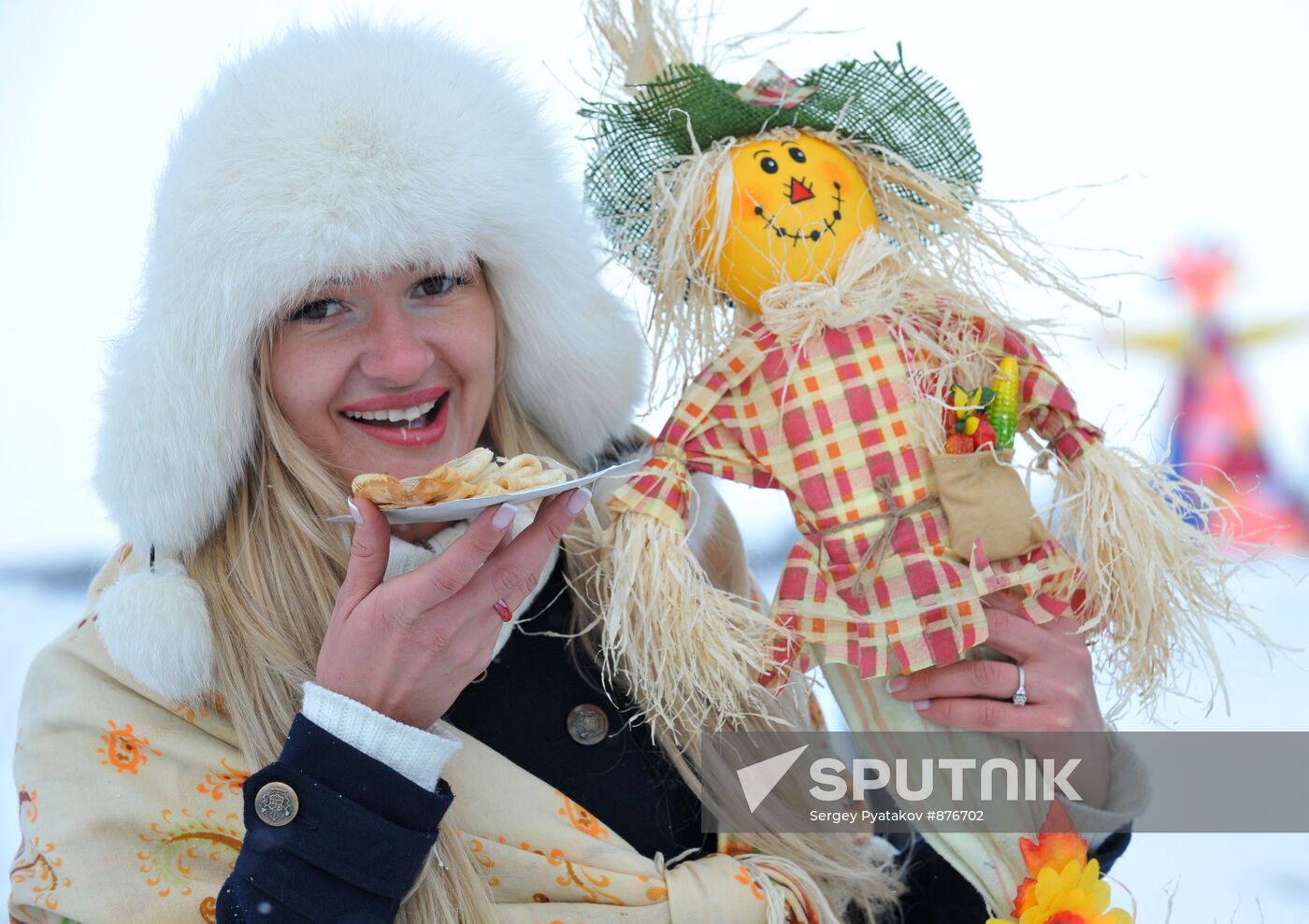 Maslenitsa celebration in Moscow Region