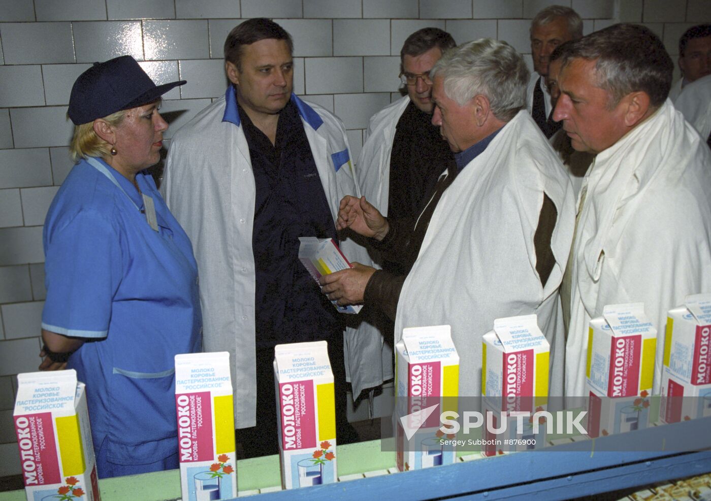 Kasyanov during visit to Plemzavod Irmen company