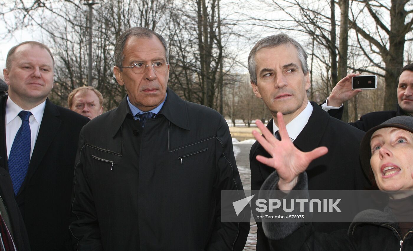 Meeting of Sergei Lavrov and Jonas Gara Stere in Kaliningrad