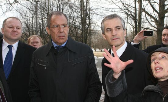 Meeting of Sergei Lavrov and Jonas Gara Stere in Kaliningrad
