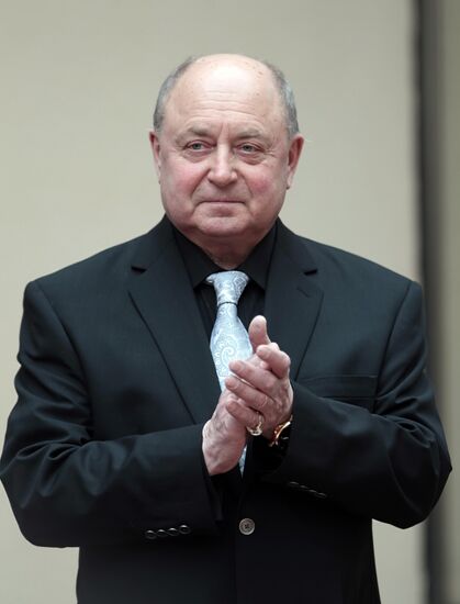 Press conference of coach Alexei Mishin