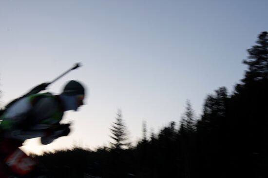 Biathlon World Championship. Men's individual race