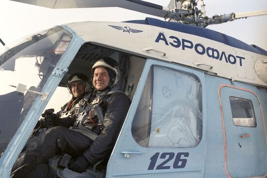 Test-pilot Gennady Isayev