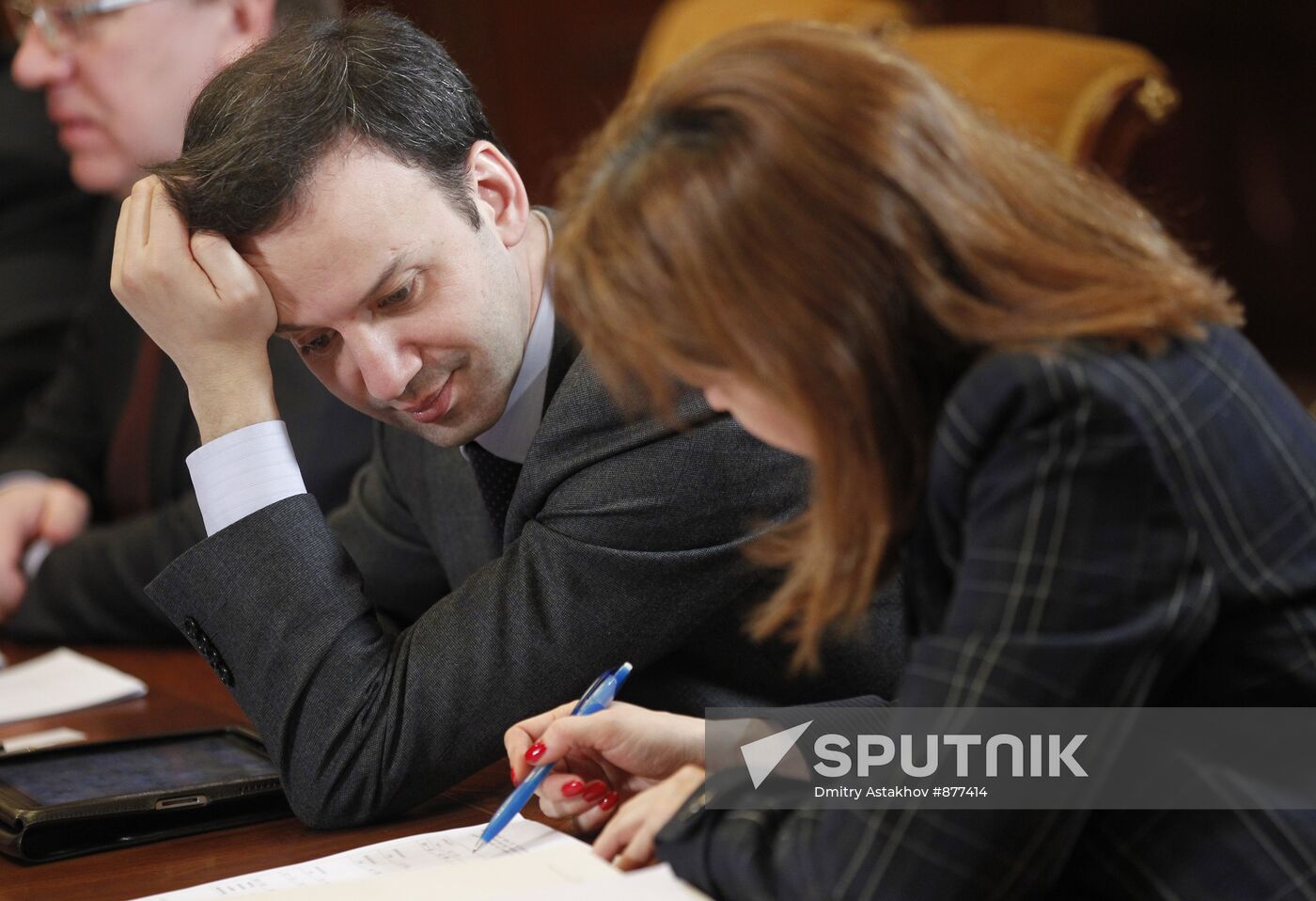 Arkady Dvorkovich and Elvira Nabiulina