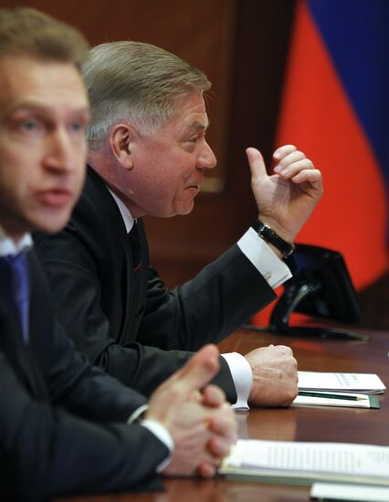 Igor Shuvalov and Vyacheslav Lebedev