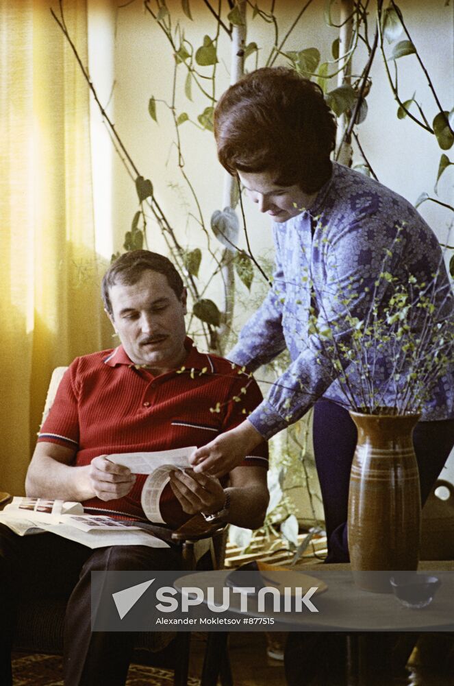Vitaly Zholobov with wife, Lilya