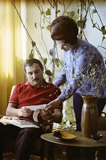 Vitaly Zholobov with wife, Lilya