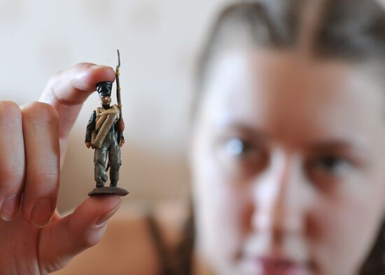 Collection of playdough soldiers made by Sergey Kiselev