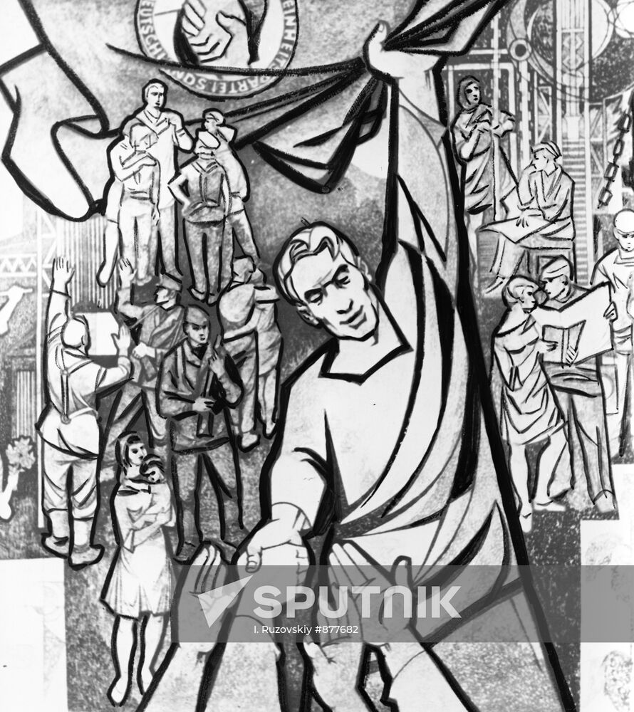 Fragment of Franz Raysse's panel