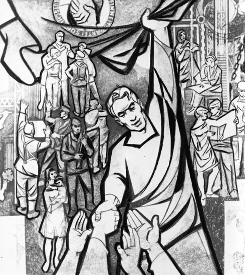Fragment of Franz Raysse's panel