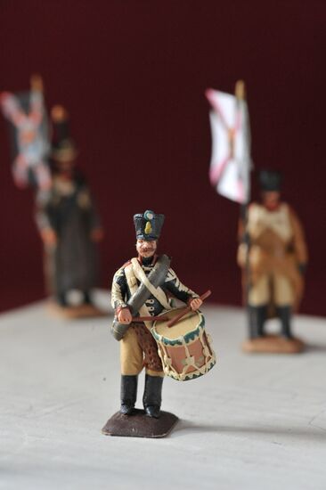 Collection of playdough soldiers made by Sergei Kiselyov