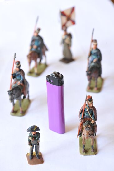 Collection of playdough soldiers made by Sergey Kiselev