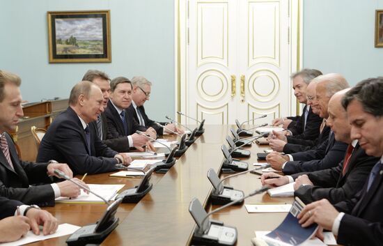 Vladimir Putin meets Josef Biden in Moscow