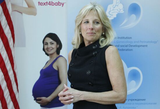 US vice-president's wife Jill Biden in Moscow