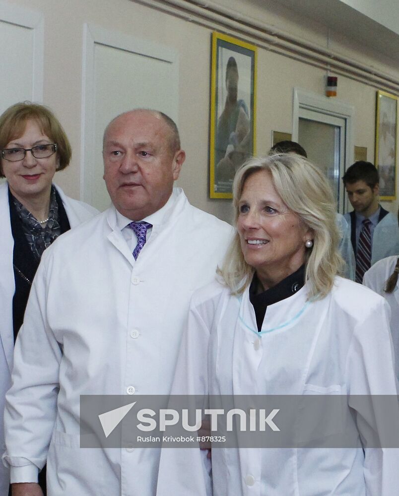 US vice-president's wife Jill Biden in Moscow