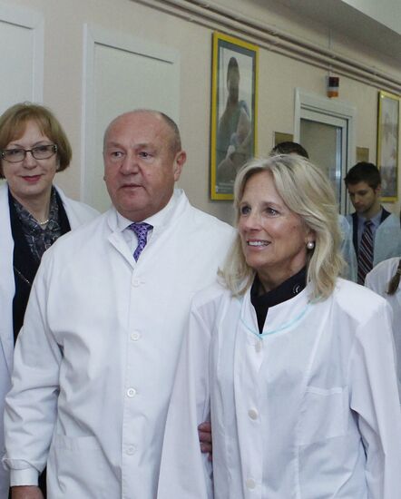 US vice-president's wife Jill Biden in Moscow