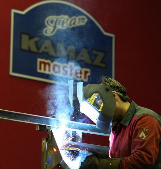 Auto sport. Russian team KAMAZ-Master