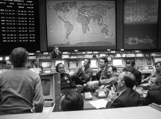 Joint trainings of Soviet and American Mission Control Centers
