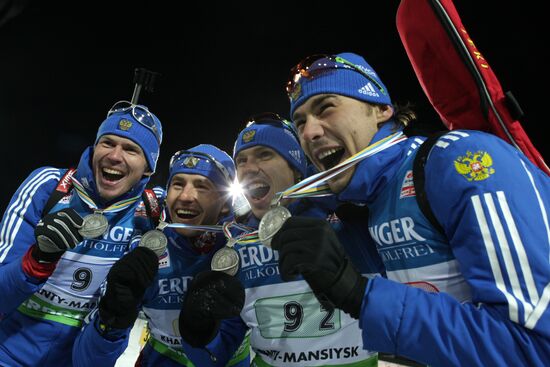 Men's Relay. Biathlon World Championships