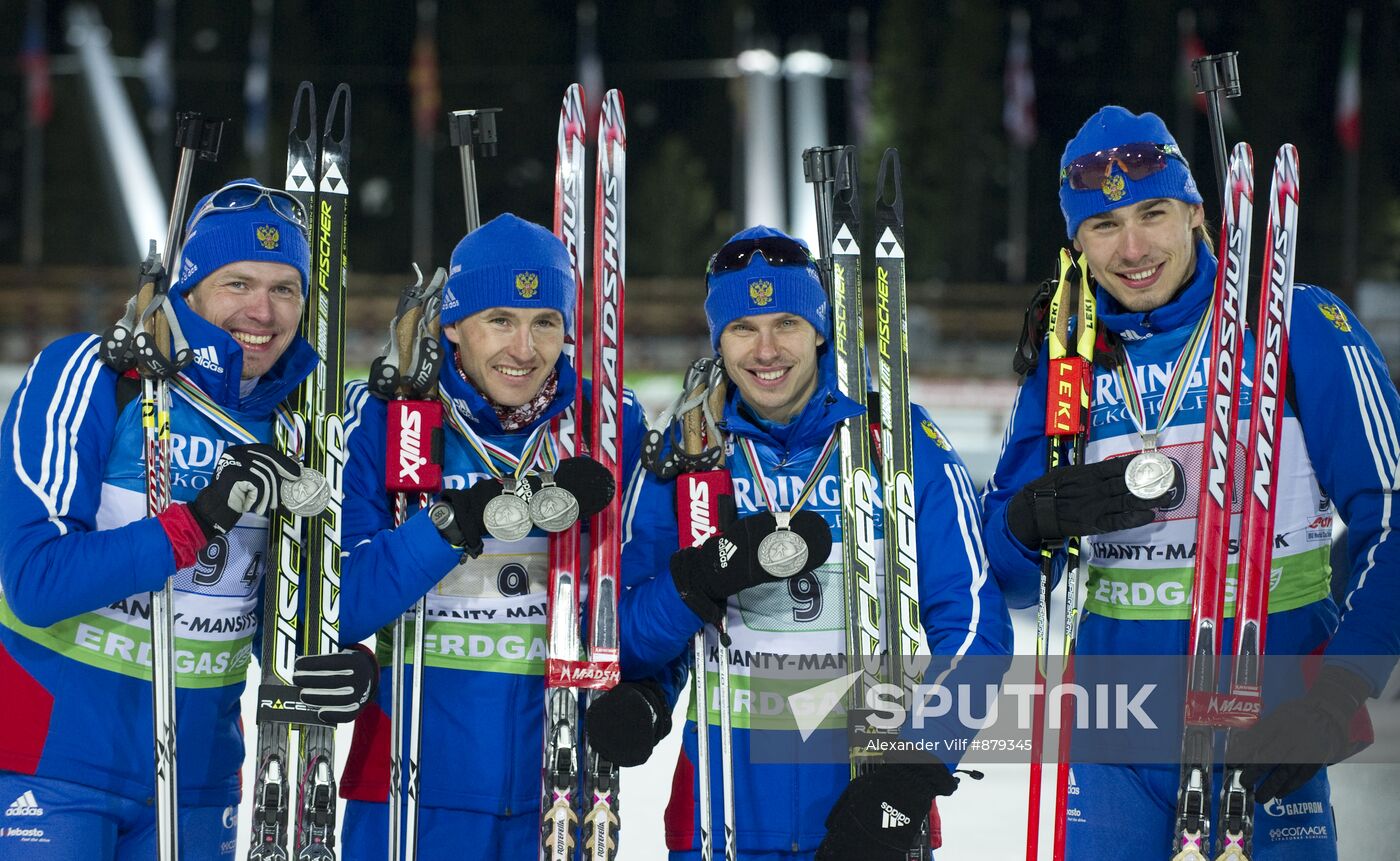 Men's Relay. Biathlon World Championships