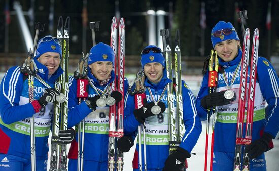 Men's Relay. Biathlon World Championships