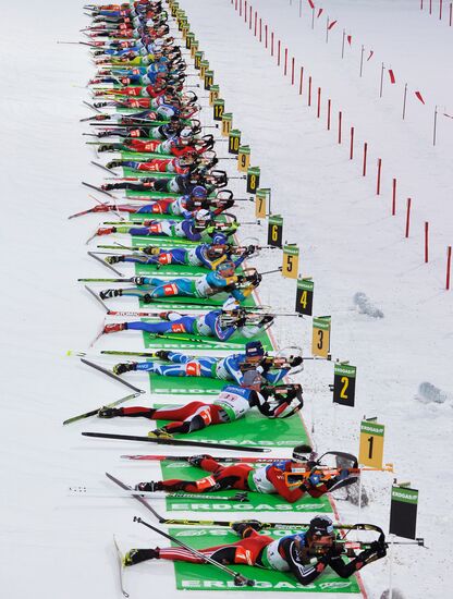 Men's Relay. Biathlon World Championships