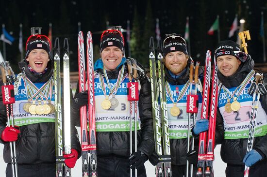 Biathlon. World Championships. Men's Relay