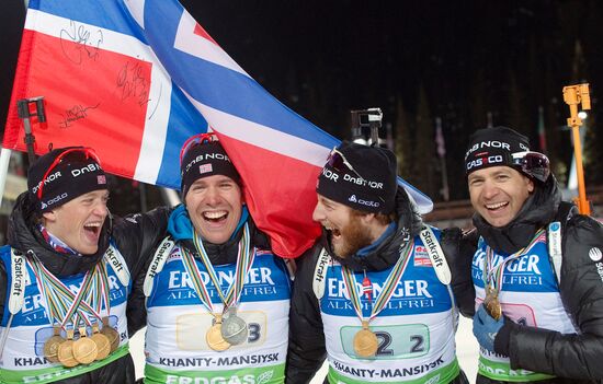 Biathlon. World Championships. Men's Relay