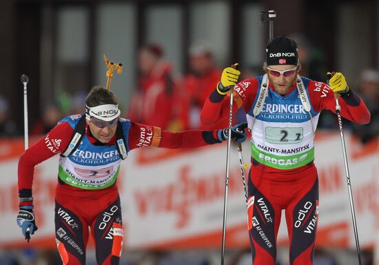 Men's Relay. Biathlon World Championships