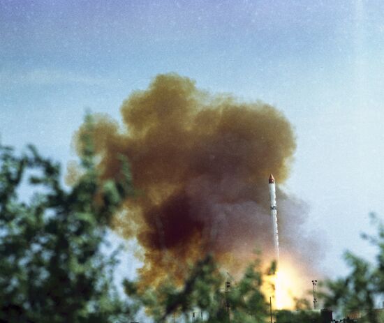 Launch vehicle Cosmos 11K63 blasting off