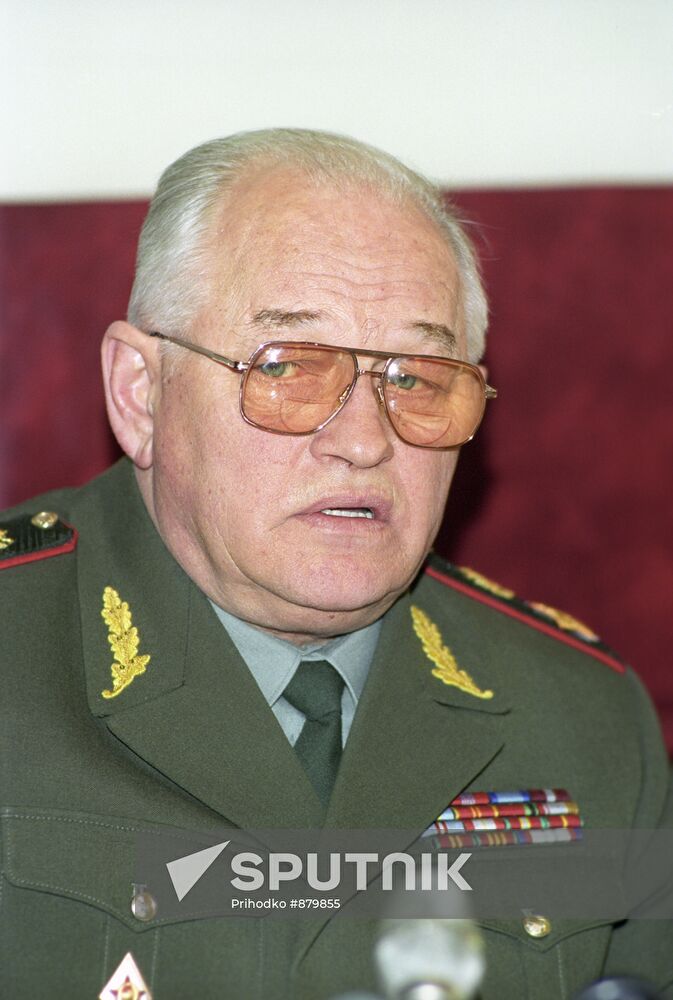 Russia's Defense Minister Igor Sergeyev