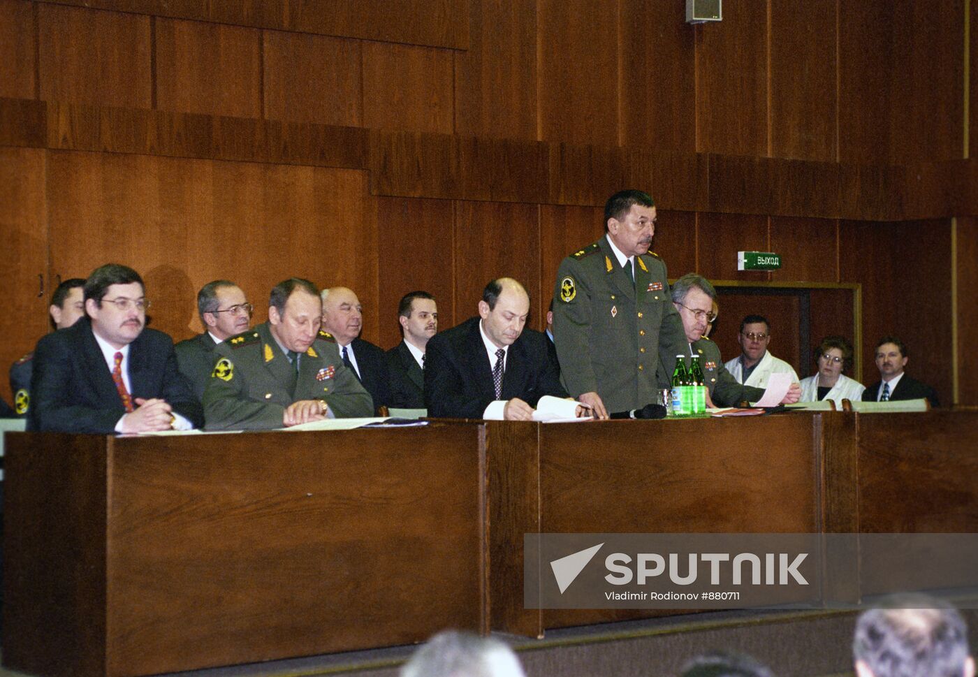 Vladimir Rushaylo in meeting presidium