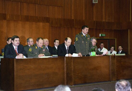 Vladimir Rushaylo in meeting presidium
