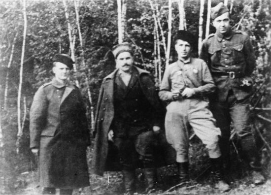Former commanders of Voronezh guerrilla fighting body