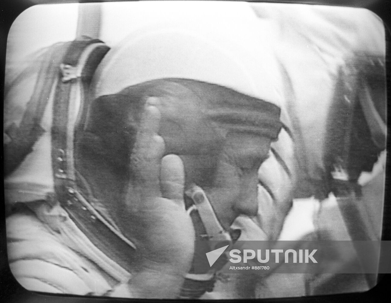 Cosmonaut Alexei Leonov before take-off