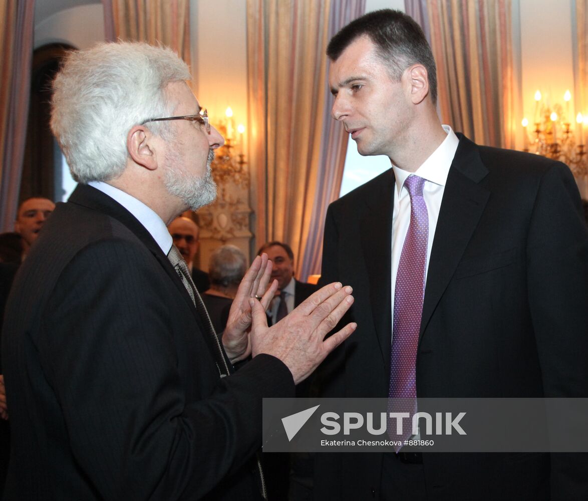 Jean de Gliniasty and Mikhail Prokhorov