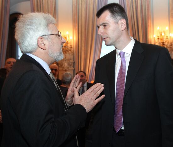 Jean de Gliniasty and Mikhail Prokhorov