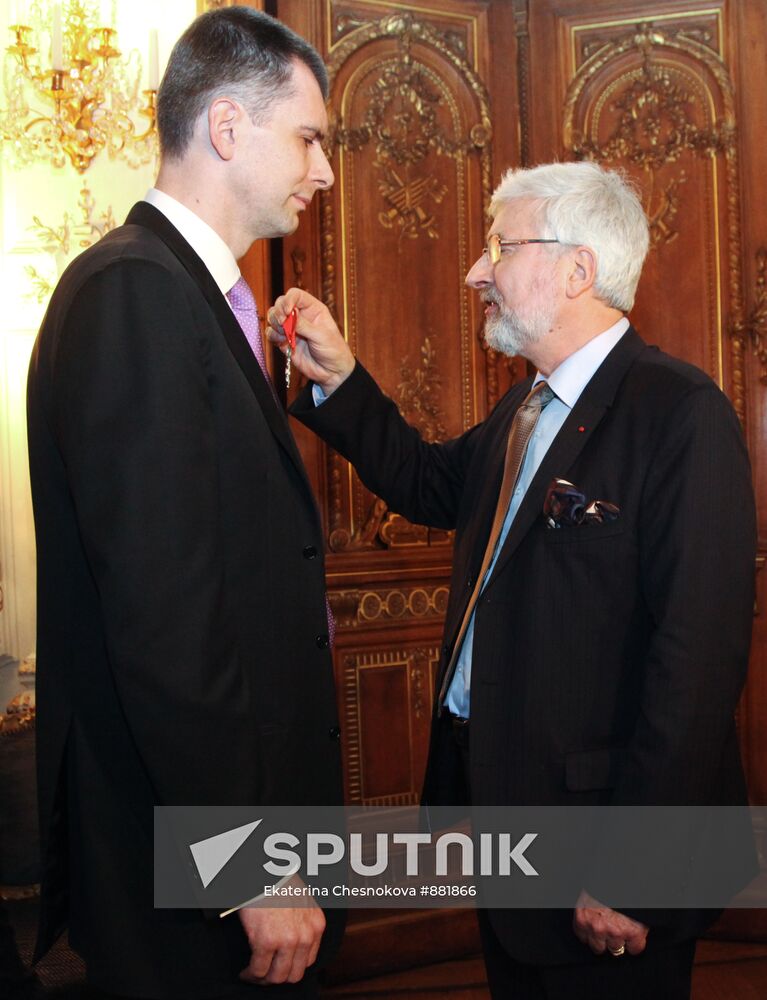 Jean de Gliniasty and Mikhail Prokhorov